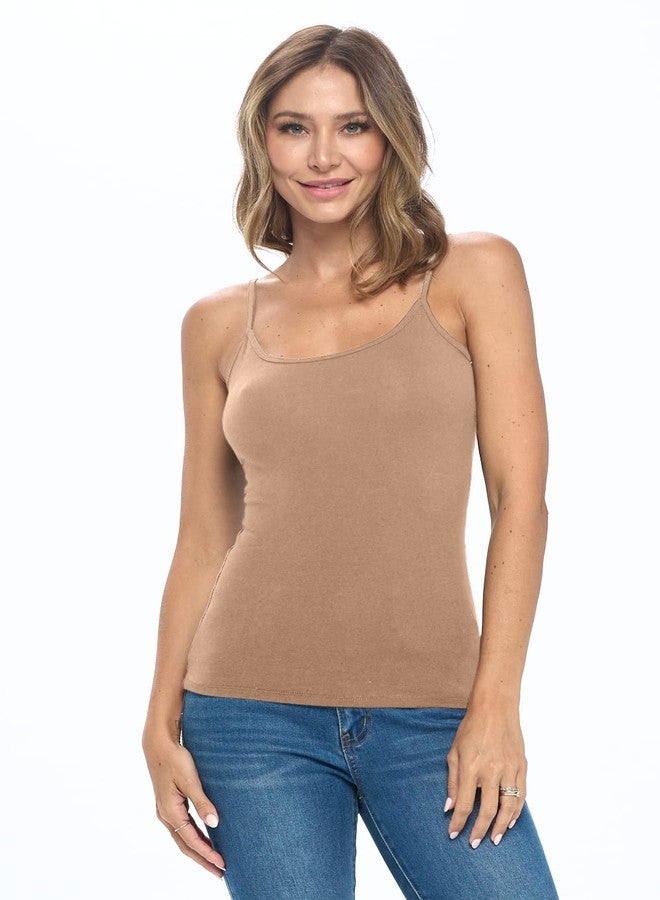 Natural Uniforms Women's Basic Camisole with Adjustable Spaghetti Strap Tank Top (Sienna, XX-Large) - Image 1